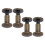 20x Antique Bronze Arc Slotted Rivets 8x7mm DIY Bookbinding 4