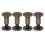 20x Antique Bronze Arc Slotted Rivets 8x7mm DIY Bookbinding 2