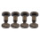 20x Antique Bronze Arc Slotted Rivets 8x6mm DIY Bookbinding 5