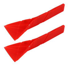 (Red) 2x 3-in-1 Vouwbaar Silicone Maatschepjes Magnetisch Rood