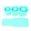 (Blue) Silikon-Eiswürfelform 20-40oz Sternform Grün 1