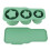 (Green) Silikon-Eiswürfelform 20-40oz Sternform Grün 1