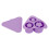 (Purple) Silikon-Eiswürfelform 20-40zylinder mit Deckel Pink 1