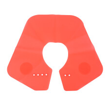 (Red) Silikon-Haarschneidekragen Magnetisch Salon Rot