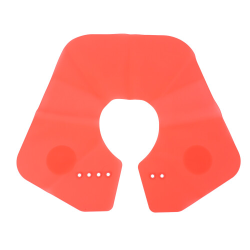(Red) Siliconen snijkraag salon magnetisch rood