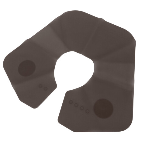 (Grey) Siliconen snijkraag salon magnetisch rood 1