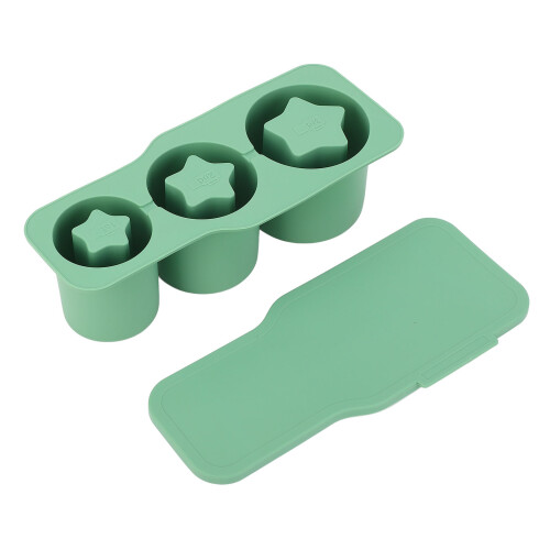 (Green) Silikon-Eiswürfelform 20-40oz Sternform Grün 1