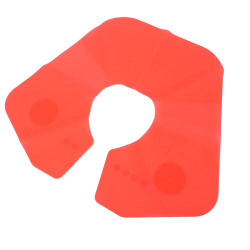 (Red) Siliconen snijkraag salon magnetisch rood 1