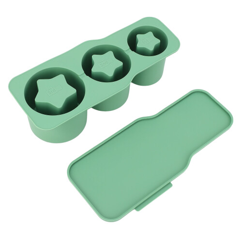(Green) Silikon-Eiswürfelform 20-40oz Sternform Grün 2