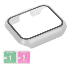 (Transparent) PC Tempered Glass Case for Realme Watch 2 Midnight Blue