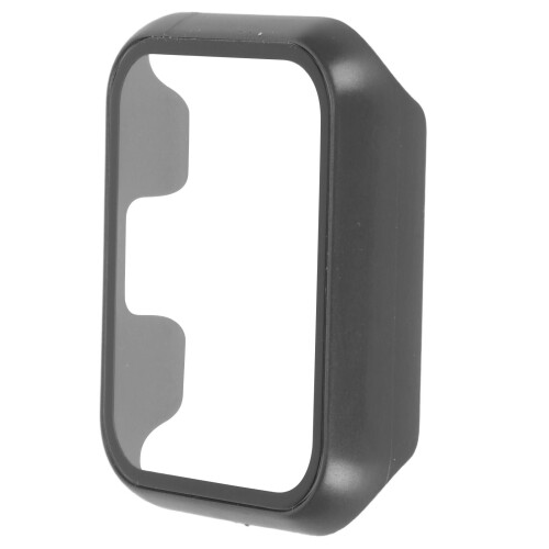 (Black) PC Tempered Glass Case for Realme Watch 2 Midnight Blue 2