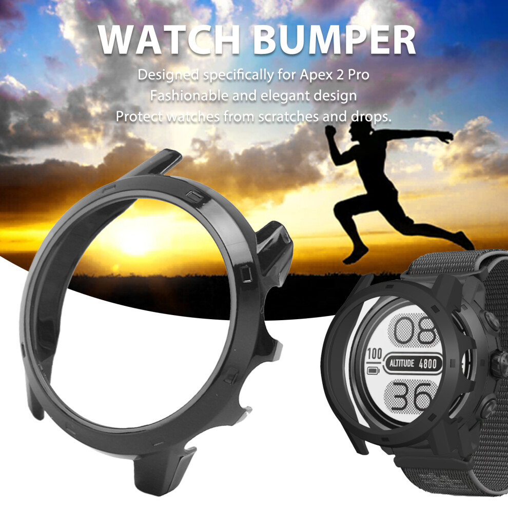 (Black) Watch Protective Bumper Shockproof Case For Apex 2 Pro Black Blue Blue,Black 667859196386