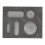 Graphite Ingot Mold 3 Rectangular 2 Round Holes High Temp 3