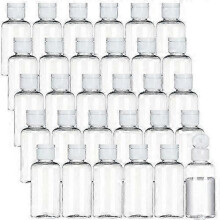 (White) Refillable Bottles With Flip Cap