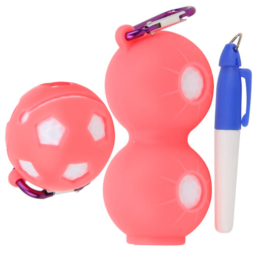 Golf Ball Protective Cover Soft Silicone Storage Bag Keyring 2