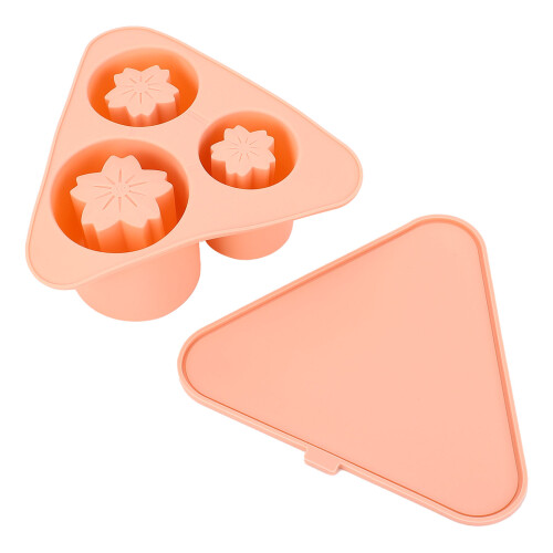(Pink) Silikon-Eiswürfelform 20-40zylinder mit Deckel Pink 2