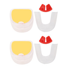 2Set Twosided Transparent Silicone Boxing Mouthguard