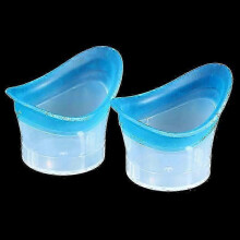 (A) 2Pcs/lot Silicone Eye Wash Cup Resuable Eyewash Cup Soft Eye Bath Cup