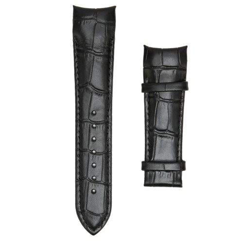 2pcs 23mm 20mm Width Black Watch Strap Unisex Replacement