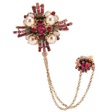 Flower brooch, elegant decorative accessory for coat, suit, cover up