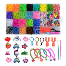 32 Grids Rubber Bands Refill Kit DIY Bright Color Bracelet