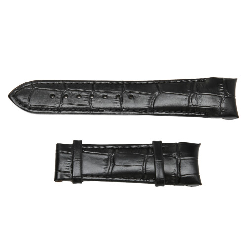 2pcs 23mm 20mm Width Black Watch Strap Unisex Replacement 2