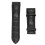 2pcs 23mm 20mm Width Black Watch Strap Unisex Replacement 2