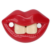 Funny Pacifier Red Lip Shape Silicone Baby Pacifier