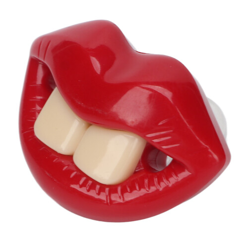 Funny Pacifier Red Lip Shape Silicone Baby Pacifier 1