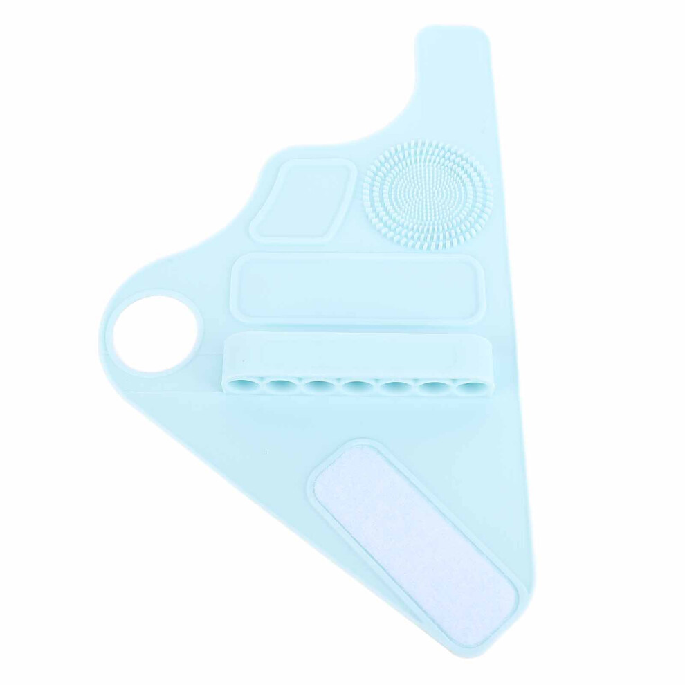 Blue/Pink () Silicone Makeup Palette Wristband Mixing Pad With Brush Storage