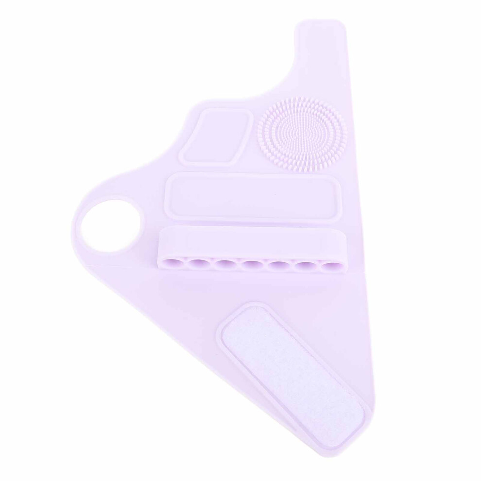 Purple/Pink () Silicone Makeup Palette Wristband Mixing Pad With Brush Storage