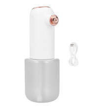 (White) 430ml elektrischer Schaum-Shampoo-Spender 1200mAh Schwarz