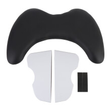 (Black) U-förmiger Armstütze für Maniküre, PU-Leder, Schwarz