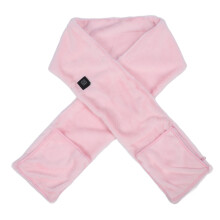 (Pink) USB Heated Scarf Anti-Cold Quick Heating Soft Neck Warmer Brown
