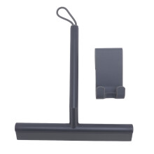 (Grey) Raschietto Doccia Testa Morbida TPE PP Gancio Nero
