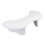 (White) U-förmiger Armstütze für Maniküre, PU-Leder, Schwarz 3