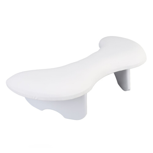 (White) U-förmiger Armstütze für Maniküre, PU-Leder, Schwarz 2