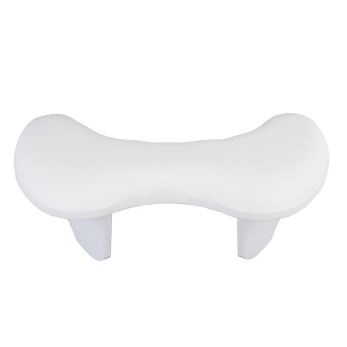 (White) U-förmiger Armstütze für Maniküre, PU-Leder, Schwarz 1