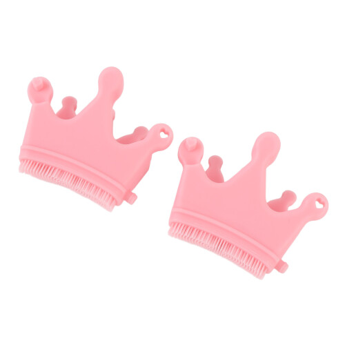 (Pink) 2x Paarse Nagelscheider Silicone 1