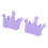 (Purple) 2x Paarse Nagelscheider Silicone 4