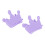 (Purple) 2x Paarse Nagelscheider Silicone 3
