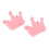 (Pink) 2x Paarse Nagelscheider Silicone 3