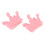 (Pink) 2x Paarse Nagelscheider Silicone 5