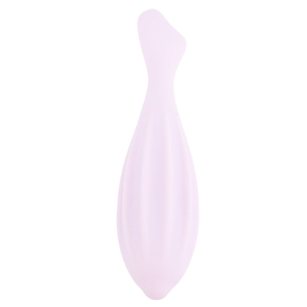 (Pink) Silicone Facial Roller Skincare Tool Ergonomic Green