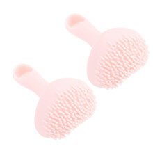 (Pink) 2 Pcs Silicone Freckles Stamp Makeup Tool Realistic One Press Purple