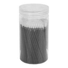 100 Stk. schwarze Eyeliner-Pinsel mit Behälter