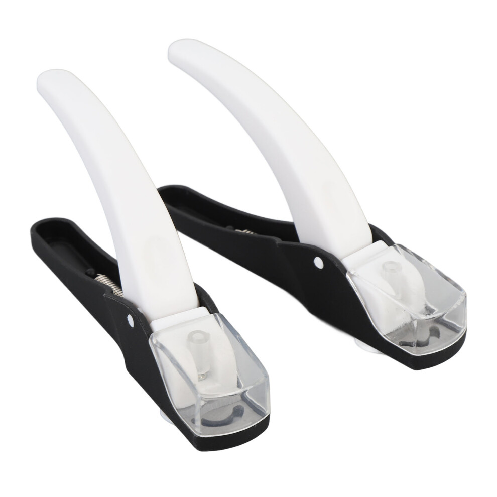 2 Pcs Acrylic False Nail Clippers U Shaped Manicure Tool