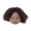 Afro-Perücken-Kopf, Schwarze Haut, Harz, PVC 1