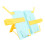 Book Stand Holder for Kids Adjustable Angle Yellow Blue 4