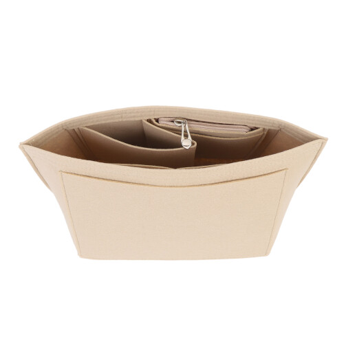 (Brown) Felt Purse Organizer Insert Medium Brown 2